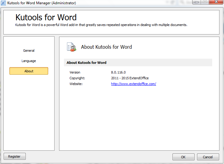 kutools for word open templates